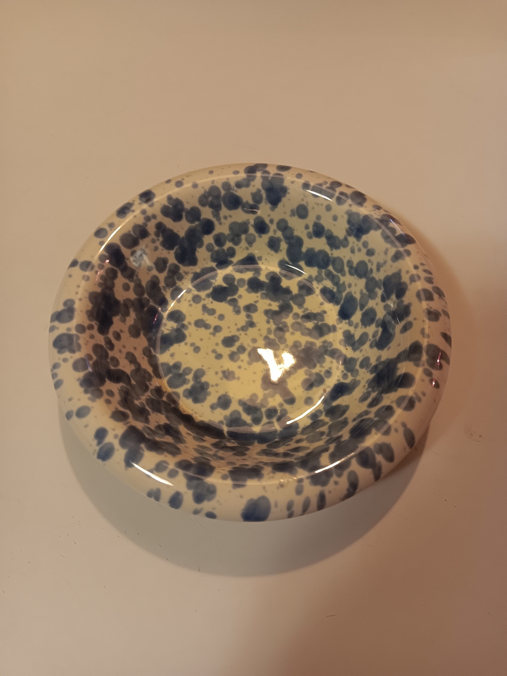 Room Essentials Blue Speckled Ceramic Bowl
